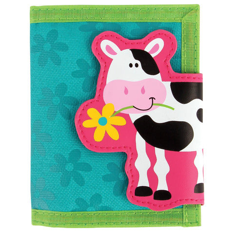 Stephen Joseph Kids Farm Girl Cow Wallet